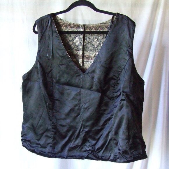 Scott McLintock blouse metallic plus size sleeveless top gold vintage sparkles - Picture 7 of 13